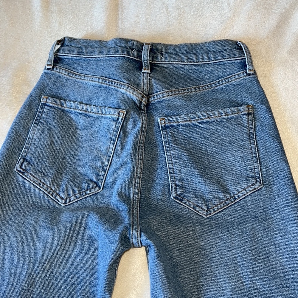 Agolde Riley Distressed Jeans Size 24 - Picture 13 of 16
